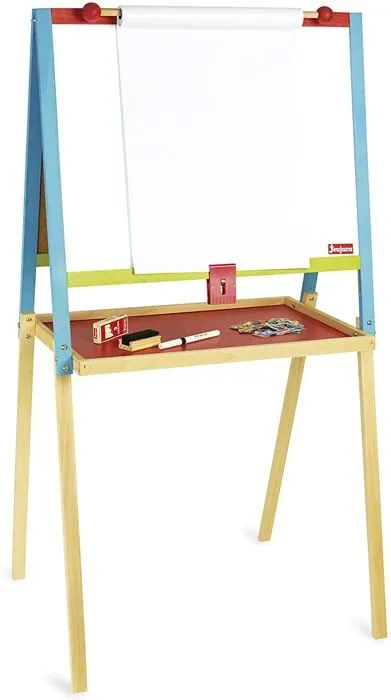 JEUJURA Tableau multifonction en bois avec fonction dessin-3