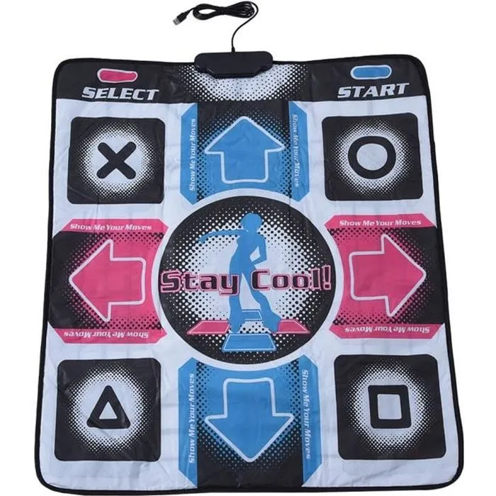 Fydun Tapis de danse TV Tapis de danse antidérapant durable et résistant à l'usure Tapis de danse Pad Dancer Couverture avec USB-0