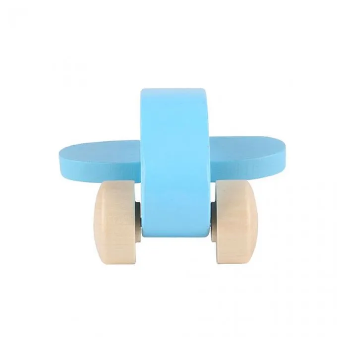 Avion Jouet Pour Enfant En Bois - Hape - Le Petit Avion - Multicolore - Bleu - Mixte-0