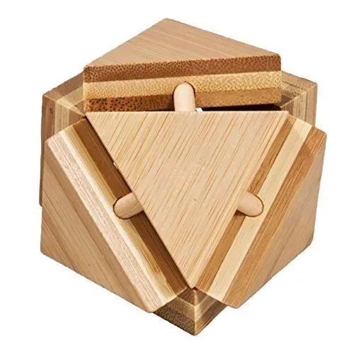 Puzzle 3D en bambou - Boîte Triangle Magique - Mixte - 9 ans et plus - 25 min-0