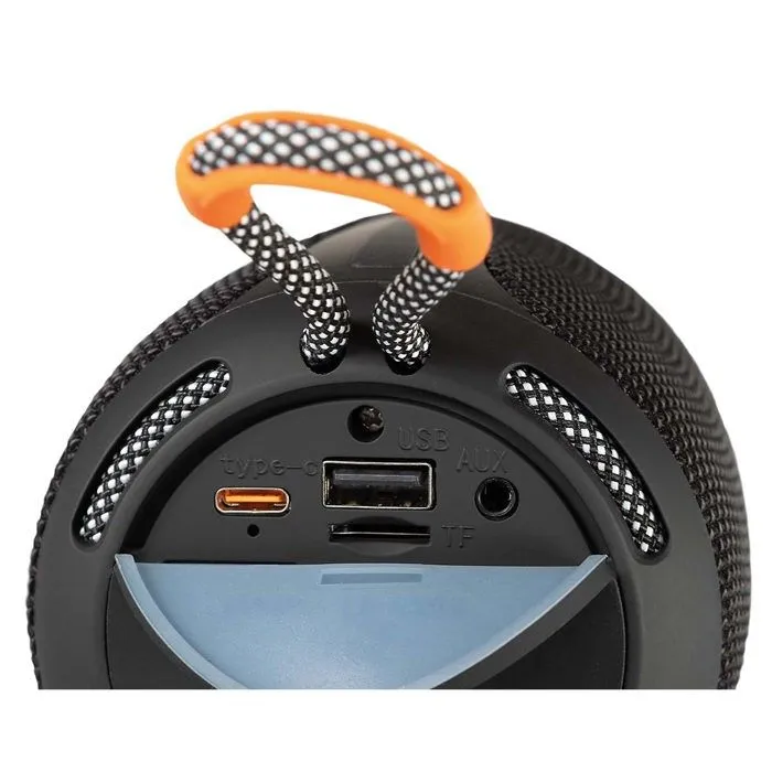 Enceinte Bluetooth 5.1 Portable BAS 9 avec Éclairage d'Ambiance LED IPX6 Imperial Noir / Orange-3