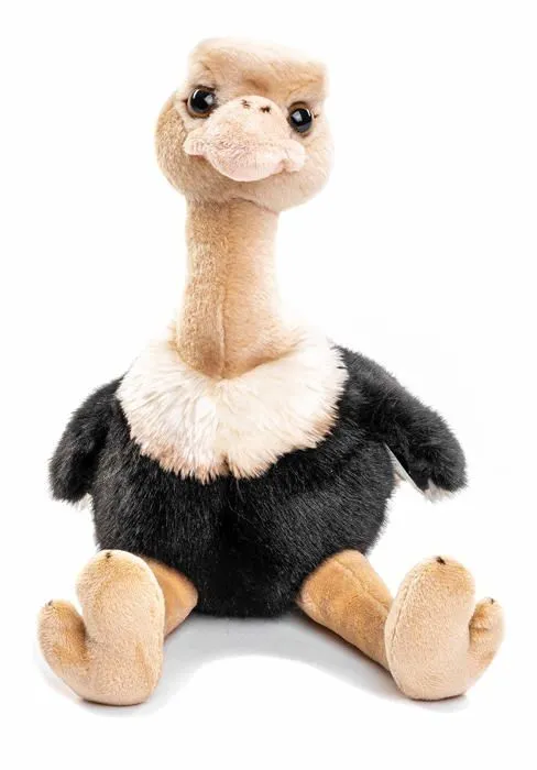 Peluche Uni-toys - V-00369 - Autruche d'Afrique - 36 cm (Hauteur) - Oiseau - Peluche, Doudou-0