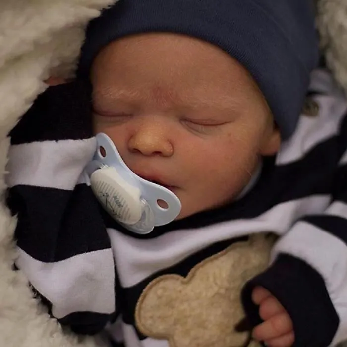 40cm corps premie bebe poupée reborn darren sommeil réaliste toucher doux bébé 3d peau visibile veines art poupée-2
