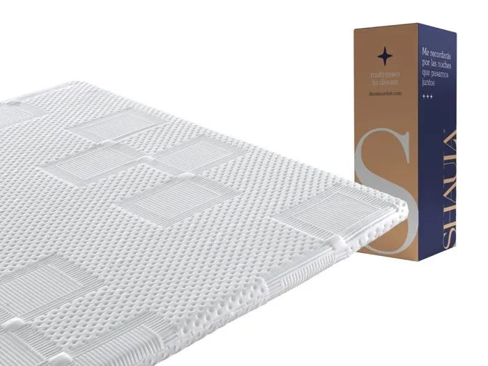 Surmatelas - BASTILLE - 150x190 cm - Épaisseur 5 cm - Mousse HR - Déhoussable-3