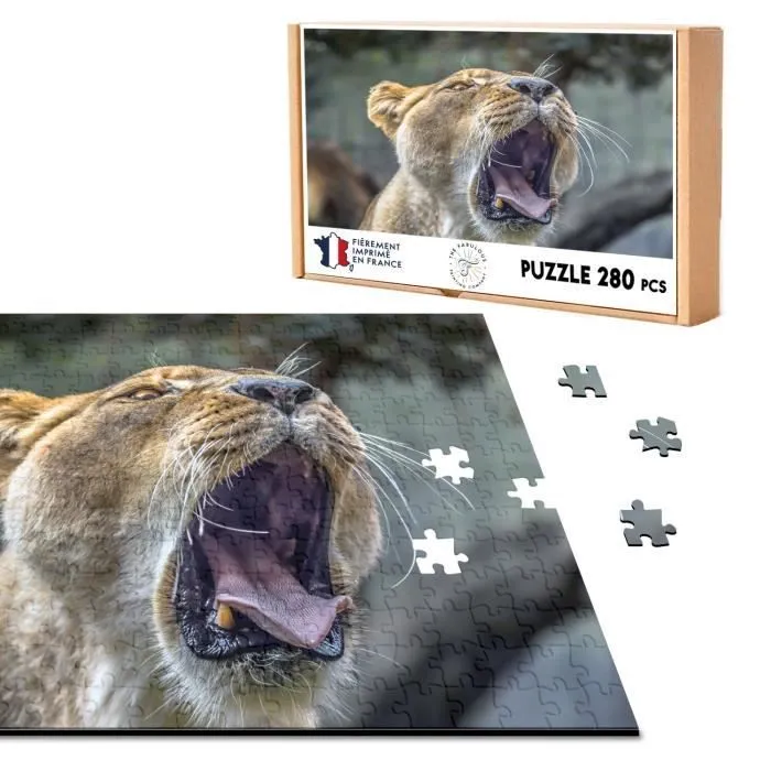 Puzzle Classique - FABULOUS - Baillement De Lionne - 280 Pièces - Adulte - Intérieur - Mixte-0