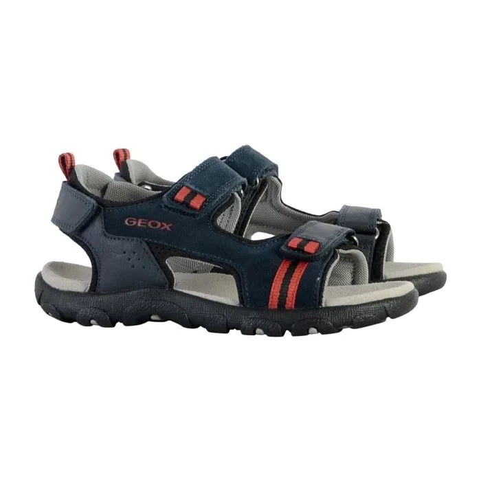 Sandale Enfant - Geox - Strada - Marine Dk Rouge - Confortable - Respirante-2