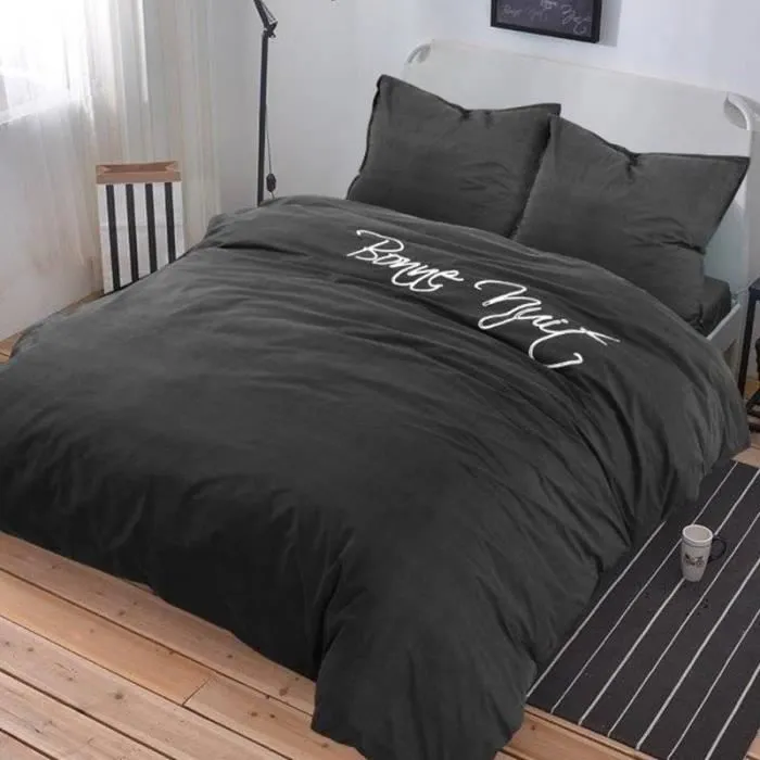 Housse de Couette - Papillon Napier - 200x220 cm - 2 Taies 60x70 cm - Gris - Percale 100% Coton-1