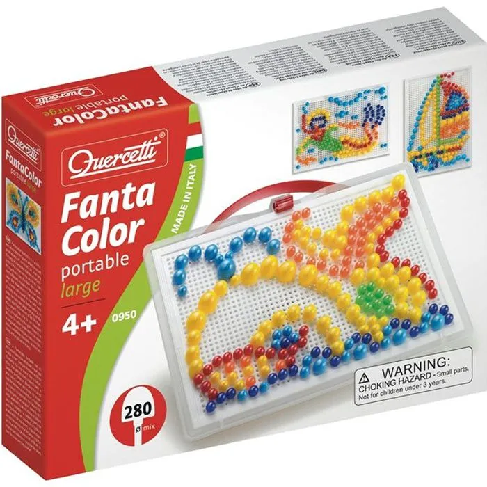 Jeu éducatif - QUERCETTI - Fantacolor Mix 280 - Valisette compacte - 280 pions-0