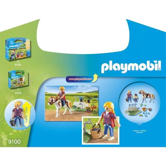PLAYMOBIL 9100 - Valisette Equitation - Country - Pour Enfant à partir de 4 ans-2