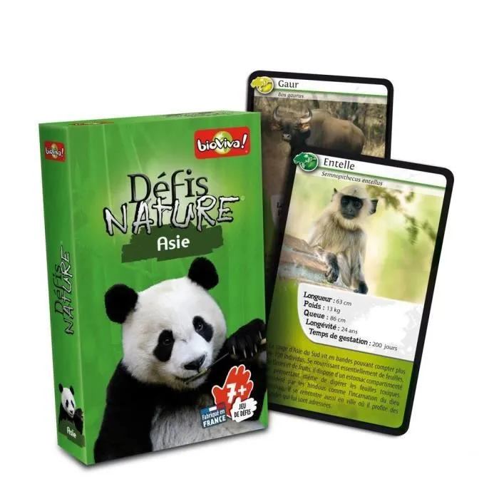 Jeu de questions-réponses BIOVIVA Défis Nature - Asie pour enfants à partir de 7 ans-0