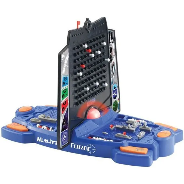 Jeux Societe - Gt2500 Nimitz Bataille Navale Effets Lumineux Sonores 3 Jokers Bleu/noir.-0