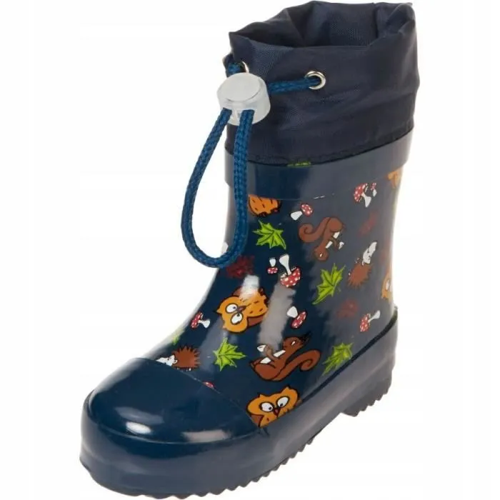 Bottes de pluie - Playshoes - Low Forest Animals - Caoutchouc naturel - Doublées - Imperméables-0
