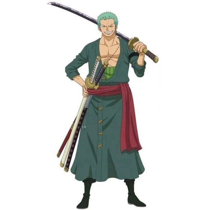 Déguisement Zoro One Piece enfant - CHAKS - Modèle Zoro - Vert - Costume sous licence officielle-2