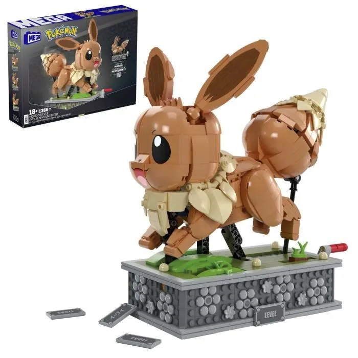 MEGA-Pokémon-Évoli en Mouvement-Coffret de construction 1 381 pièces HTH71-0