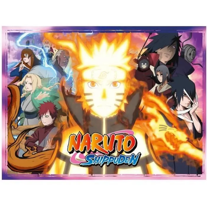 Puzzle Naruto SHIPPUDEN - WINNING MOVES - 1000 pièces - Dessins animés et BD - Jaune-1