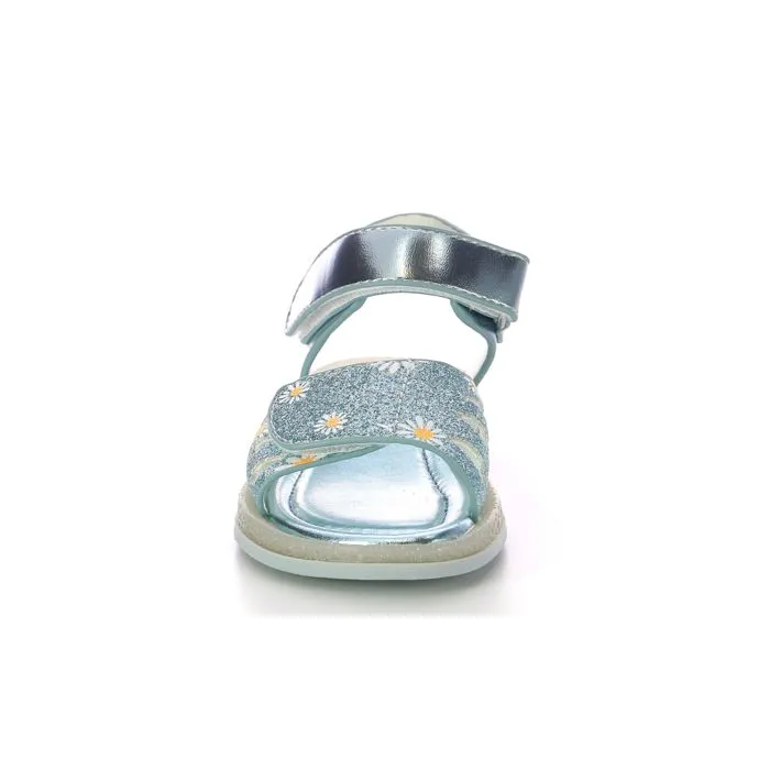 MOD 8 Sandales Liboo Bleu clair glitter fleurs-4