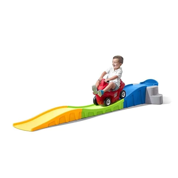 Step2 Roller Coaster Up & Down Anniversary Edition | Montagnes Russes / Toboggan pour Enfant | Jouet avec porteur Auto / Voiture-6