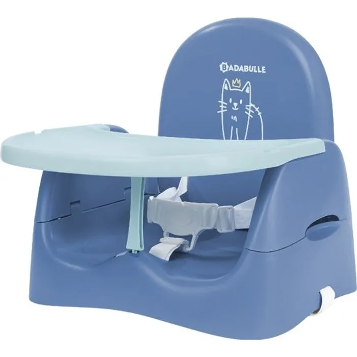 Badabulle Rehausseur de chaise Chat - Pliage Compact - Universel - De 6 à 36 mois-0