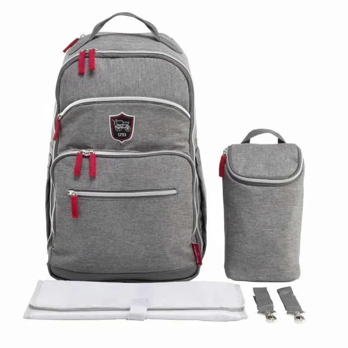 Sac à dos à langer - WILLIAM KENT 1733 - Backpack - Gris - 25L - Mixte-1