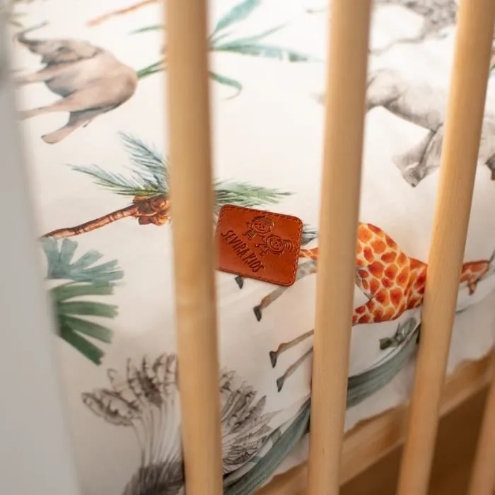 Housse de couette réversible Safari 100x140 cm Multicolore-2