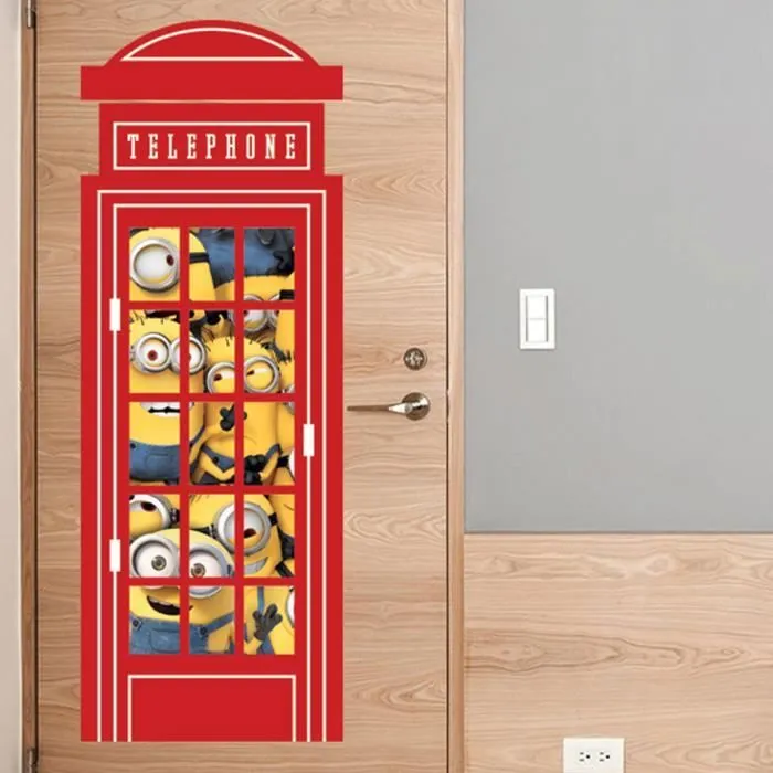 Stickers geant Téléphone Les Minions-0