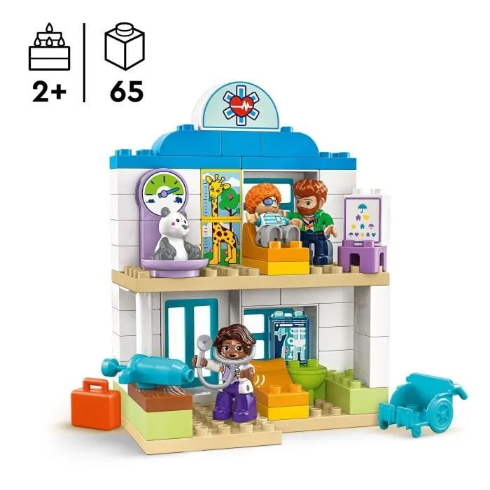 LEGO DUPLO Ma ville 10449 Première visite chez le médecin - Jouet motricité fine dès 2 ans-1