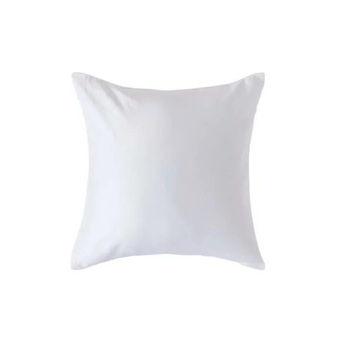 Taie d'oreiller - Homescapes - 40 x 40 cm - 100% Coton Bio - 400 fils - Blanc-0