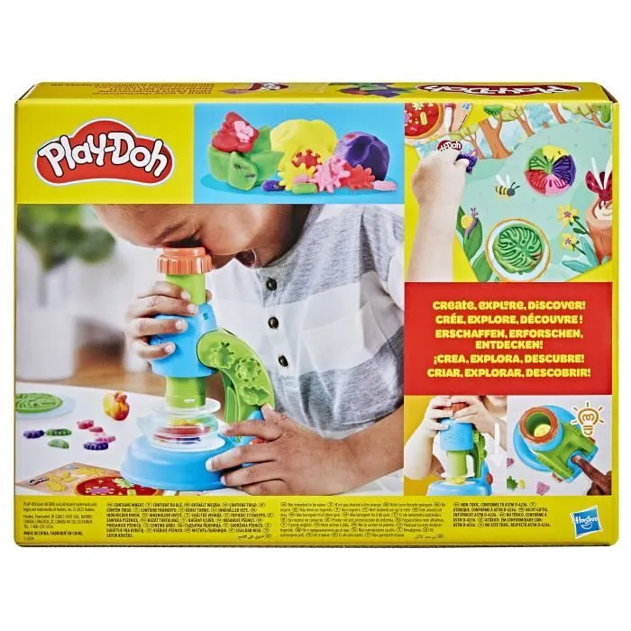 Play-Doh Mon petit microscope, pâte à modeler, 9 accessoires et 5 couleurs, dès 3 ans-3