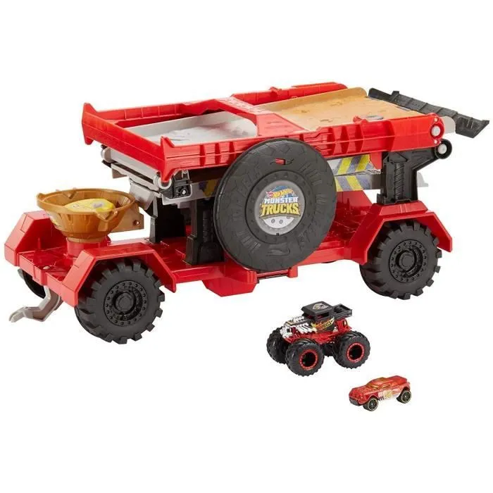 Hot Wheels - Monster Trucks - Camion Piste Géante - Extérieur - Enfant - 3 ans et +-1