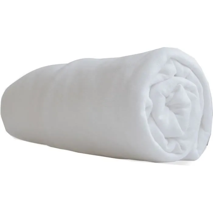 Drap housse imperméable pour lit cododo - P'TIT DODO - 50 x 85 cm - Blanc-1