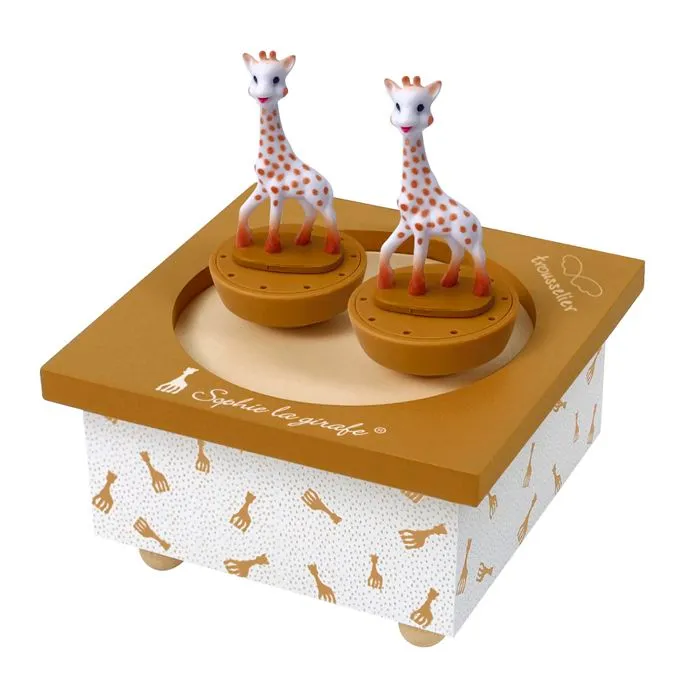 Boite à Musique Magnétique - TROUSSELIER - Sophie la Girafe - Jaune - Bébé - A partir de 3 ans-0