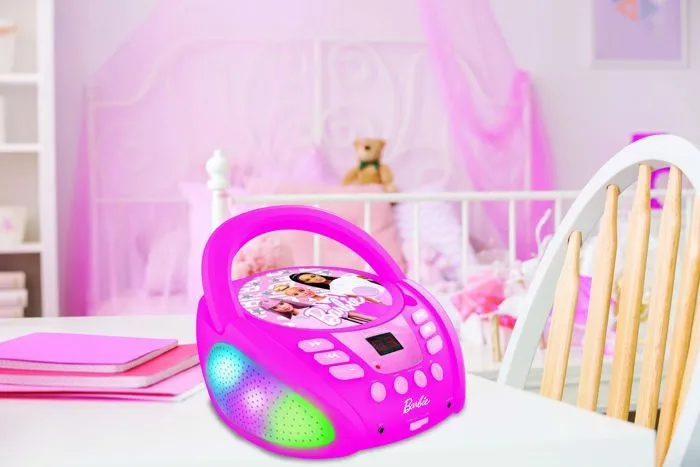 Lecteur CD Bluetooth - Barbie - Multicolore - Bluetooth 5.0 - Prise auxiliaire - Effets lumineux-3