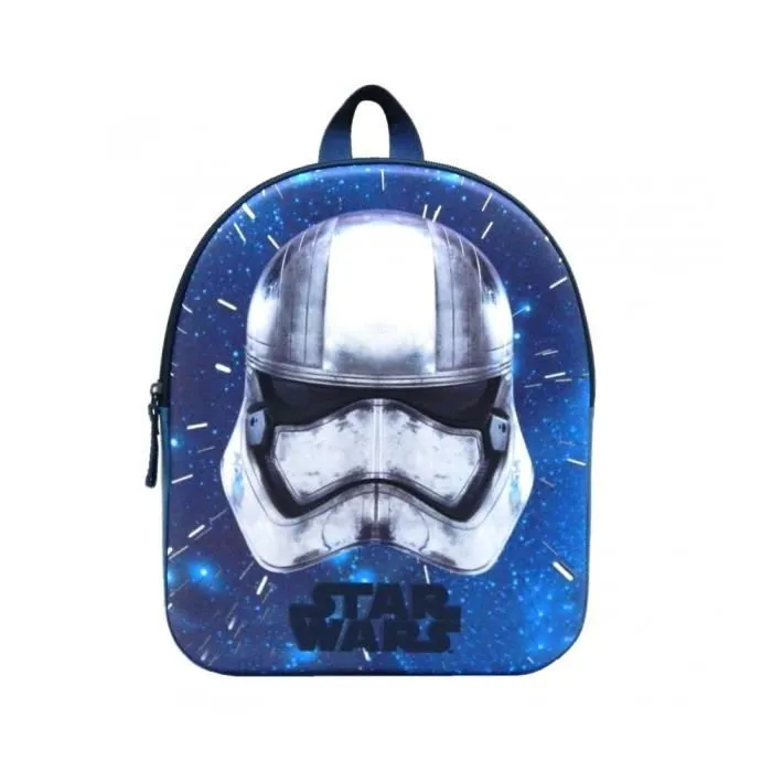 Sac à Dos Goûter Maternelle - DISNEY - Star Wars Gris Nautic - Polyester 600D - Bretelles Matelassées-0