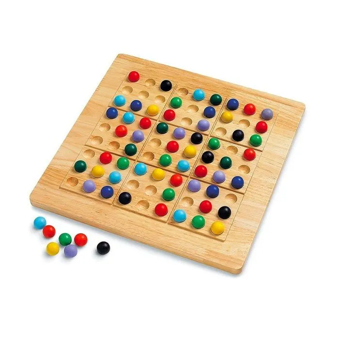 Jeu de société - RIVIERA GAMES - Rainbow Sudoku - Mixte - 8 ans - Beige - Bois-1