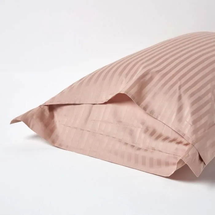 Taie d'oreiller - Coton - 50 x 75 cm - Satin de coton - Rayures - Hypoallergénique-2