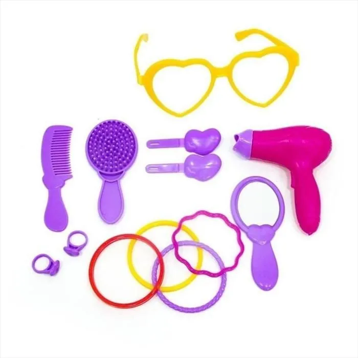 Set de beauté Barbie pour filles, maletín de 13 pièces-1