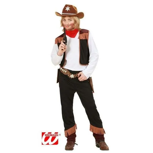 Déguisement Texas Cow Boy 8/10 ans - WIDMANN - Chemise, Veste, Pantalon et Bandana - Garçon-2
