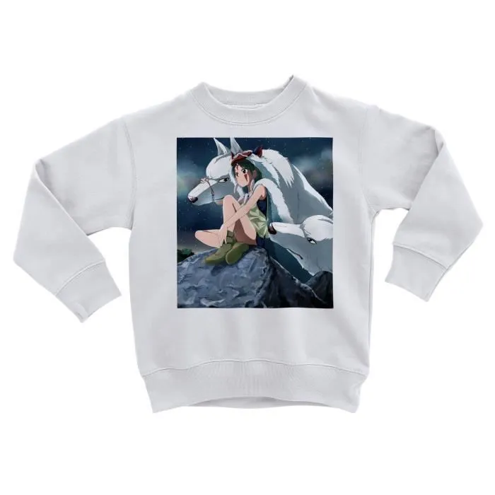 Sweatshirt Enfant San Princesse Mononoke Hayao H. Miyazaki Manga Anime-0