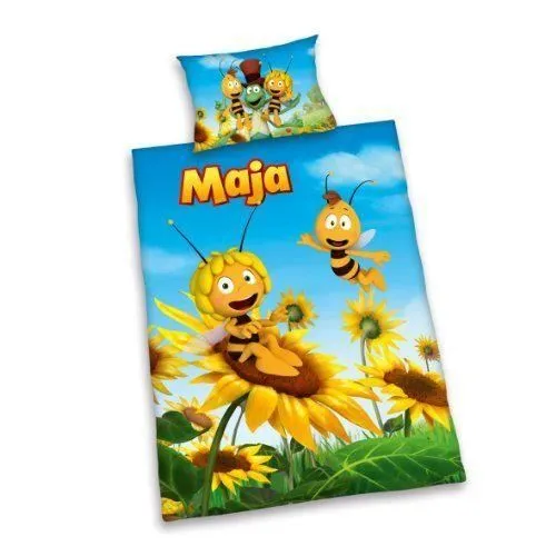 Maya l'abeille housse de couette et taie d'oreiller Set-0