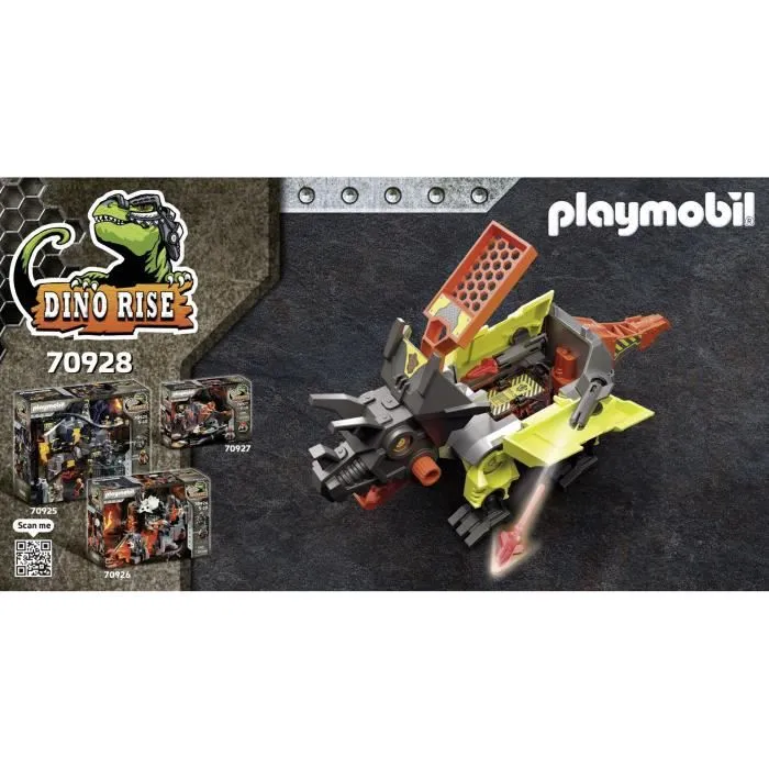 Playmobil - 70928 - Dino Rise - Robot-Dino de Combat - Avec 2 personnages et accessoires-2