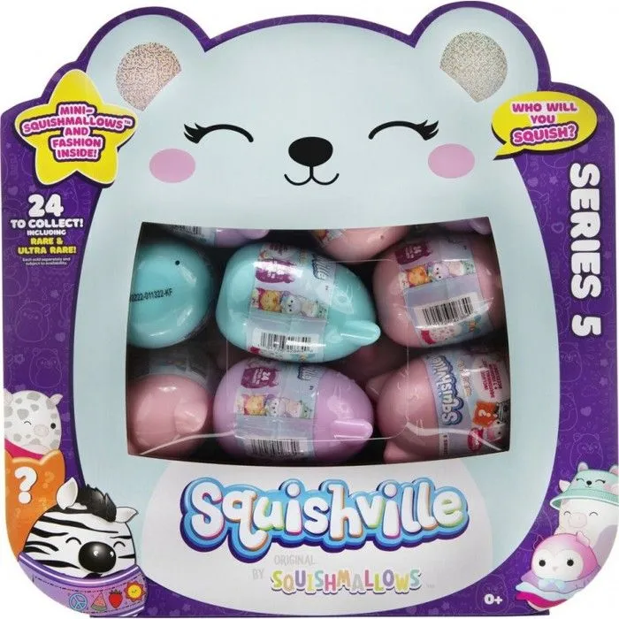 Oeuf Surprise - SQUISHVILLE - Mini Peluche Squishmallows 5 cm - 24 Modèles - Mixte - Enfant-1
