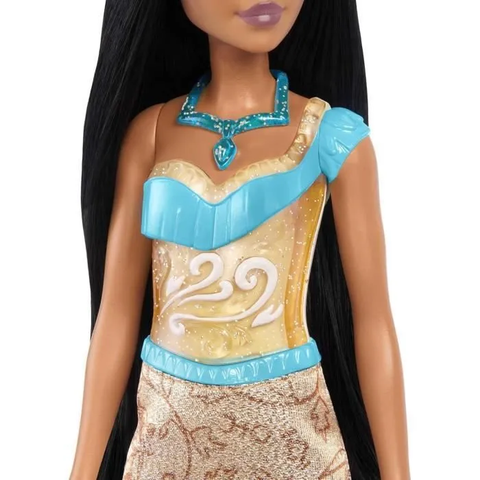 Pocahontas Poupée 29 cm, Mattel Poupée Disney Princesses habillage et accessoires HLW07-3