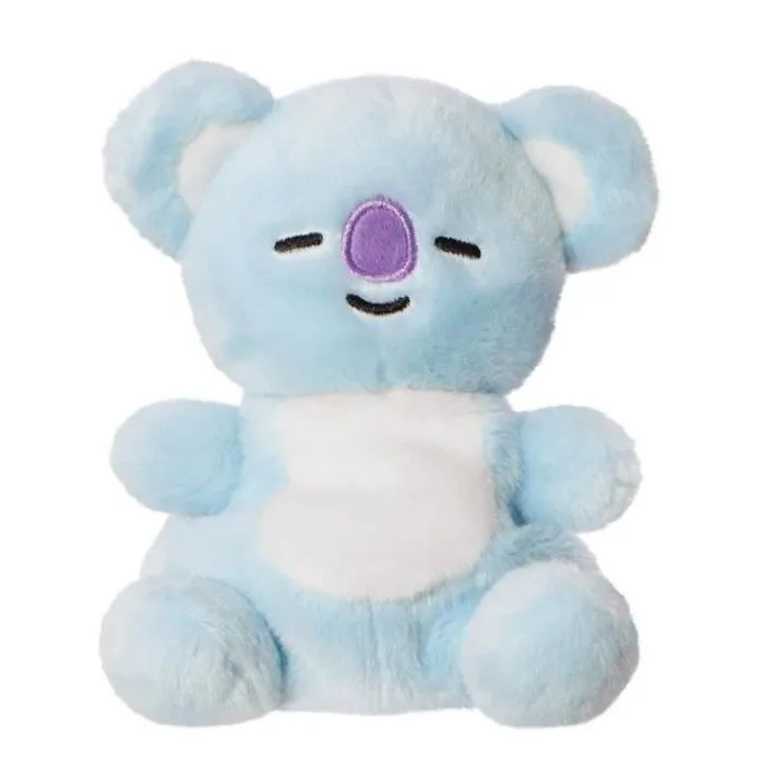 Peluche Mascotte KOYA Palm Pals - Line Friends - 13 cm - Blanc - Bleu - Enfant-0