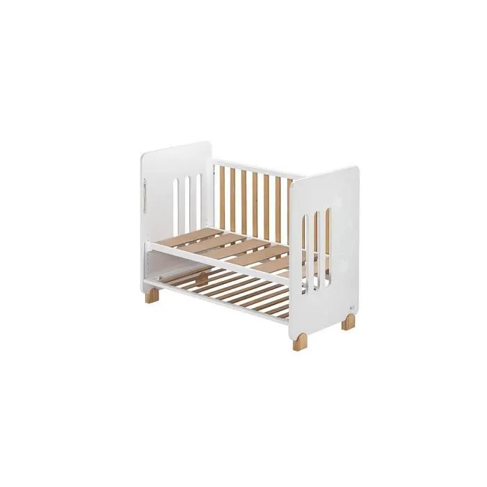 Interbaby - CUNA15 - Lit Bébé pour Matelas 60x120-Etoile-Nature Color-0