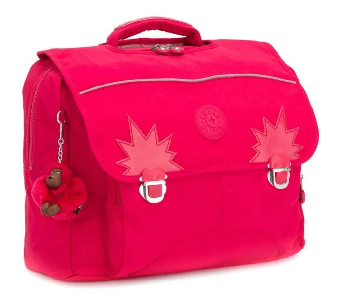 Sac d'école - Kipling - Iniko True Pink - Rose - 100% polyamide - Pour fille-1
