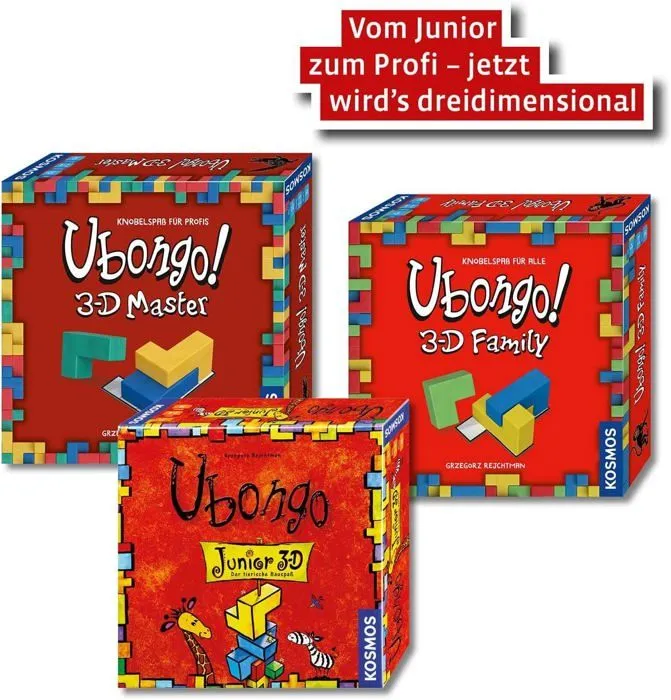 Jeu de societe - jeu de plateau Kosmos - 683160 - Ubongo Family 3-D Jeu, , Multicolore, Small-2