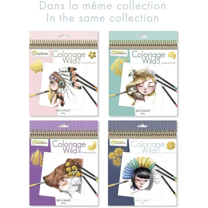 Carnet de coloriage - Wild - Tome 6 - 28 illustrations - Emmanuelle Colin - Adulte-5