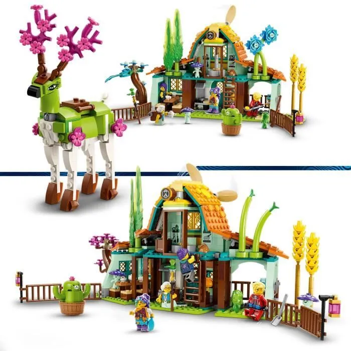 LEGO® DREAMZzz 71459 L’Écurie des Créatures des Rêves, Jouet de Ferme avec Figurine de Cerf 2-en-1-2