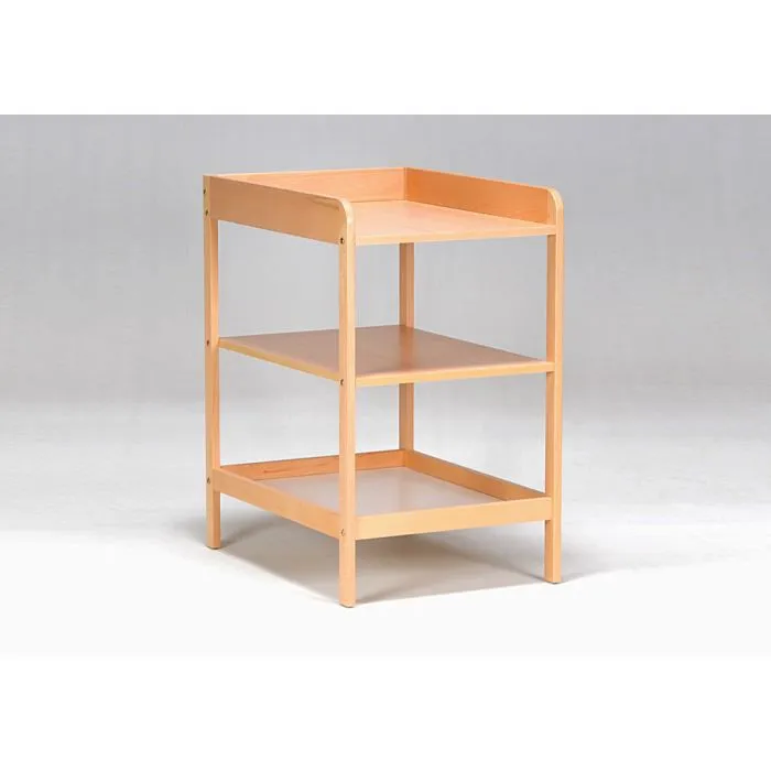 Meuble à langer MALAGA en bois massif vernis naturel - Mixte - L 96 X H 82 X P 11 cm-0