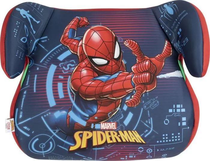 Siège auto rehausseur Tataway Marvel Spiderman i-Size ECE R129, enfant 125-150 cm, graphismes super-héros sur fond bleu-4